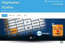 Tablet Screenshot of playmationstudios.com